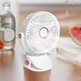 thumbnail image 4 of Boovnll Clip on Fan, Adjustable High Speed USB Rechargeable Lightweight Compact Table Fan Quiet Desk Fan for Home, Bedroom, Office, Travel, Camping, RVs, Summer Gift, Mini Fan - Fan, 4 of 6
