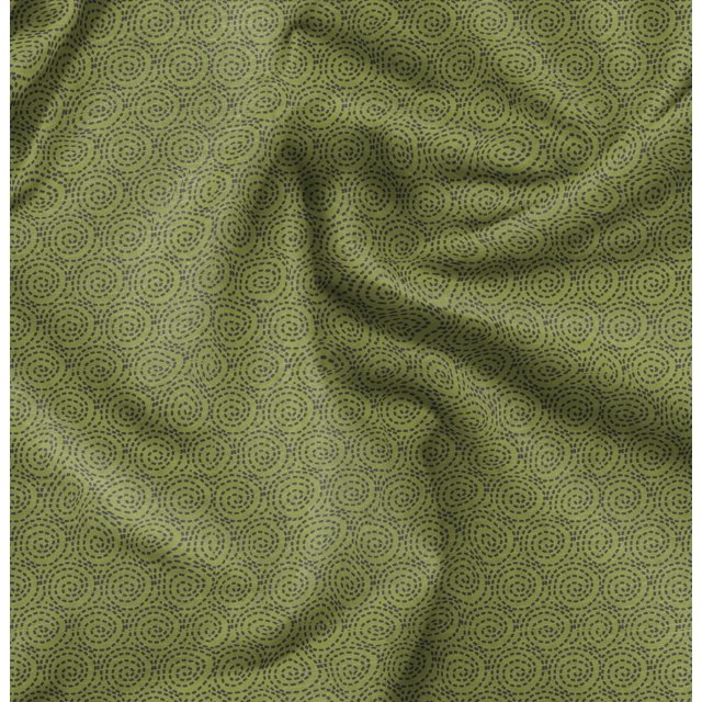 Soimoi Green polyester Crepe Fabric Abstracts Abstract Decor Fabric Printed Yard 42 Inch Wide