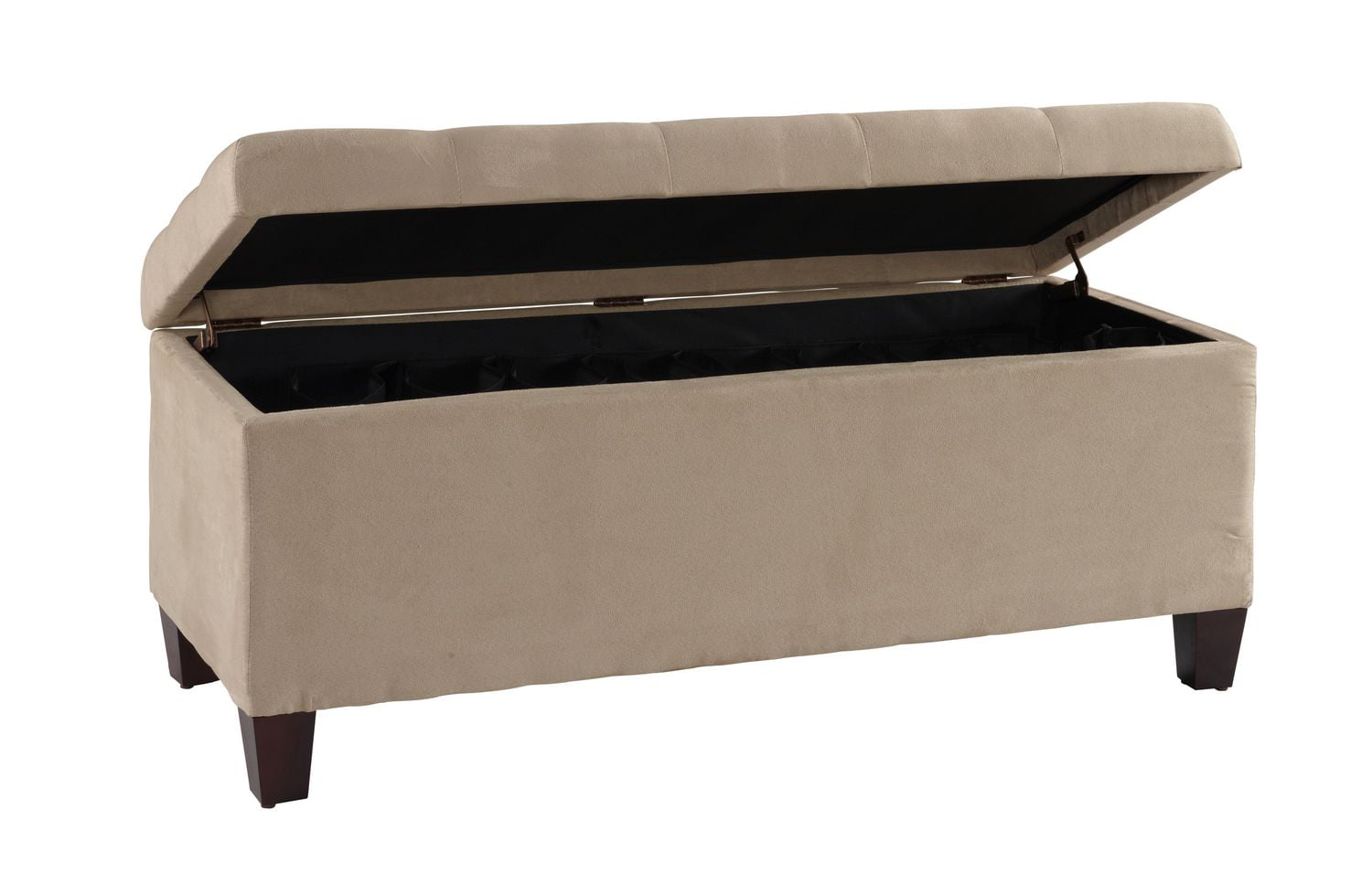 Charlotte Beige Shoe Storage Ottoman