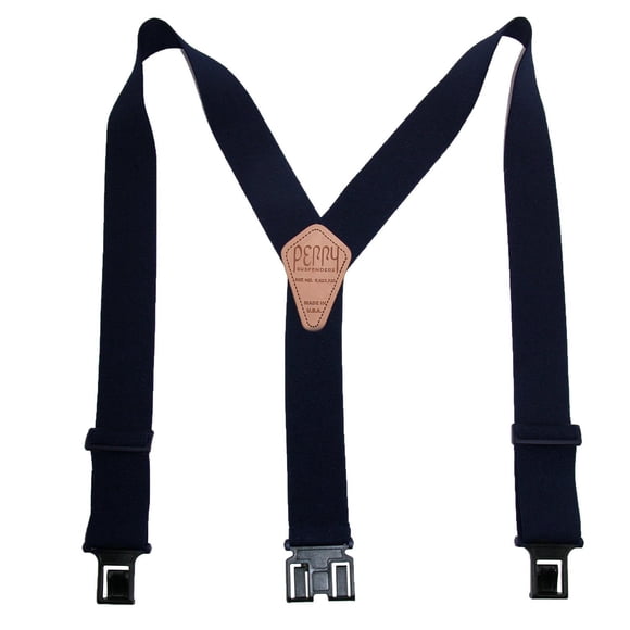 Perry Products SN200 Men's Clip-On 2-in Suspenders - Navy, Tall