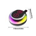 thumbnail image 3 of Big Sale! Portable RGB Color Changing Bluetooth Mini Speaker, Waterproof IPX5 Bluetooth Speaker, RGB Lighting with Connectivity for Outdoor & Indoor Use, Waterproof Bluetooth Music Speaker, 3 of 9
