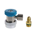 thumbnail image 4 of 4 Pcs Adaptateur de Coupleur Rapide pour Voiture Auto Freon R134A, Réfrigérant de Climatisation, Jauge de Collecteur A/C Réglable, 4 of 5