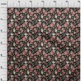 thumbnail image 3 of oneOone Polyester Spandex Black Fabric Florals Craft Projects Decor Fabric Printed By The Yard 56 Inch Wide, 3 of 4