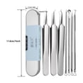 thumbnail image 3 of Hearth & Gear Grade Blackhead Extraction Tool Kit Blackhead Remover Tool Extractor Removal Kit For Popping 7/5 Pcs Set Removing For Nose Face Tools Shaving Brush Structure Gel Eyelid Wipes Nail Clean, 3 of 4