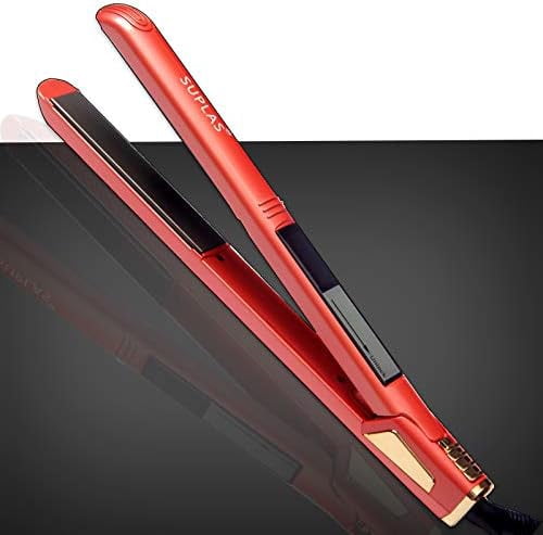 Hair Straightener & CurlerStatic with Digital Controls, Double-Layer Ceramic Flat Iron, 2 in 1 Hair Straightener and Curling Iron for All Hair Types, The Best Gift for Girls/Mothers/Wives/Girlfriends