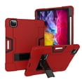 thumbnail image 1 of Mignova pour iPad Pro 11 2020, Étui Hybride Robuste à Trois Couches, Intégralement Antichoc, Armure de Protection Robuste avec Support pour Apple iPad Pro 11 Pouces 2020/2018 (Rouge/noir), 1 of 7