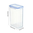 thumbnail image 3 of Clear Airtight Food Storage Containers with Lids | Plastic Kitchen Canisters for Pantry Organization | Dry Food, Cereal & Snack Storage, 3 of 6