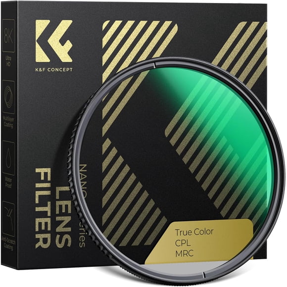 K&F CONCEPT 77mm CPL Filter True Color Circular Polarizers Filter with 28 Multi-Layer Coatings for Camera Lens Nano-Xcel Series