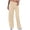 Beige, variant on LOVZFMLL Women's Pants, High Waist Jogger Stripe Side Lightweight Wide Leg Workout Sweatpants Black, S