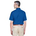 thumbnail image 2 of Harriton Chemise à Manches Courtes en Sergé pour Hommes Easy BlendTM avec Libération de Taches, 2 of 3