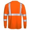 thumbnail image 4 of Long Sleeve Shirts, Men's Reflective Mesh Workwear Safety Top with Color Blocking, Men's Long Sleeve Shirts, 4 of 7