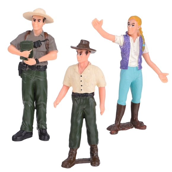 Shisuyan Figurine Réaliste Modèle Couleurs Assorties 3 Pcs 3.1x2.2in