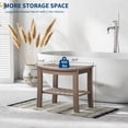 thumbnail image 4 of Yiwa Heavy-Duty Shower Bench, 20.6" HDPE Waterproof Bathroom Stool with Storage, 400 lb Weight Capacity, 4 of 7