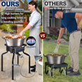 thumbnail image 4 of ARc Réchaud au Propane, Réchaud Extérieur à Brûleur au Propane Simple, Haute Pression 200 000 BTU, Réchaud en Fonte au Propane Simple, pour la Cuisson Extérieure, avec Pattes de Hauteur Réglables 2028, 4 of 4