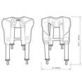 thumbnail image 4 of TB-CT-51P - SUSPENDERS FOR TOUGHBUILT PADDED BELTS COMFORT FOR HEAVY TOOLS, 4 of 4