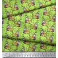 thumbnail image 2 of Soimoi Polyester Crepe Fabric Floral,Chick & Cock Cartoon Decor Fabric Printed Yard 42 Inch Wide, 2 of 3