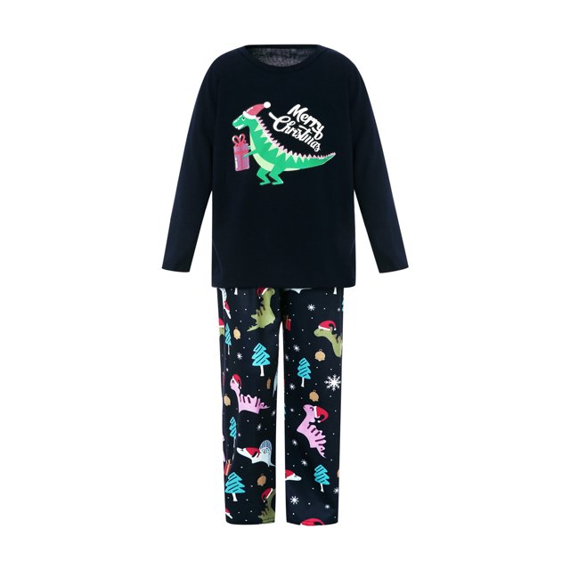 Faithtur Tenue de Noël Parent-Enfant, Pyjama/combinaison à Manches Longues Imprimé
