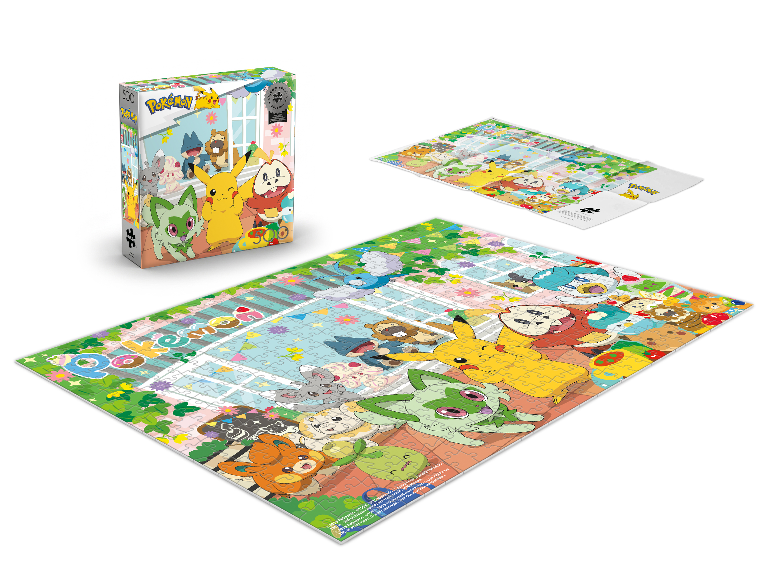 Puzzle à emboîtement de 500 pièces Pokemon Happy Cafe de Buffalo Games pour adulte à partir de 14 ans