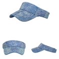 thumbnail image 2 of GDREDA Baseball Cap Fashion Women Leopard Print Sun Baseball Visor Cap Blue,One Size, 2 of 4