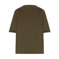 thumbnail image 3 of Plebaso Plus Size Tops for Women Short Sleeve V Neck Loose Blouses Casual Solid Color Womens Tunic Tops, 3 of 5