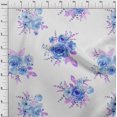 thumbnail image 3 of oneOone Polyester Lycra Fabric Chevron|Watercolor Leaves & Peony Floral Print Sewing Fabric BTY 56 Inch Wide, 3 of 4
