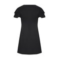 thumbnail image 4 of Birdeem Robes Mini pour Femmes Été Décontractées à Volants Manches Courtes Mignonnes Col Rond Robe Fluide avec Poches, 4 of 6