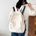 thumbnail image 2 of AMERTEER Fashion Floral Printed Backpack Student Travel Large Capacity Schoolbag (B), 2 of 6
