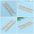 thumbnail image 4 of LOVEVER 2Pcs Miniature Wooden Ladders Miniature Simulation Ladder Toy Wooden Mini House Furniture, 4 of 5