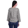 thumbnail image 4 of Moomaya Tunique d'Été Décontractée pour Femmes à Manches Longues avec Boutons Imprimés et Col Rond, 4 of 5