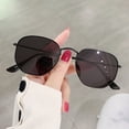 thumbnail image 2 of relayinert Fashionable Polarized Lens Small Square For Trendy Style Materials silver frame C7 1Set, 2 of 6