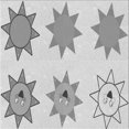 thumbnail image 1 of Ahgly Tapis d'Intérieur Lavable en Machine Carré Transitionnel Gris Platine, 8 Pieds Carré, 1 of 7
