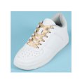thumbnail image 2 of INSPIRE CHIC Unisex Solid Color Flat 0.4'' Wide Ribbon Shoelaces 2 Pairs 130cm/51.2" Khaki, 2 of 6
