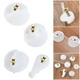thumbnail image 4 of MYG 20/50pcs Mirror Wall Hanging Fixing Kit Frameless Plastic Wall Mounting Clips, 4 of 4