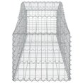 thumbnail image 3 of vidaXL Arched Gabion Baskets 3 pcs 200x50x40/60 cm Galvanised Iron, 3 of 4