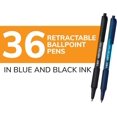 thumbnail image 2 of BIC Soft Feel Retractable Ballpoint Pen with 1.0 mm Medium Point and No-Slip Grip, 36-Count in Assorted Ink (Color	Black and Blue,  Ink Color	Black/Blue), 2 of 3