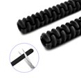 thumbnail image 4 of 4 Pcs Black Oven Shelf Silicone Rack Guard + 2 Pcs Non Stick Oven Liners Mat for Keeping Oven Clean and Protecting, 4 of 9