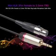 thumbnail image 2 of Mini XLR 3Pin Female to 3.5mm TRS Male Plug Audio Microphone Cable (1m), 2 of 8