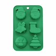 thumbnail image 1 of Iodue Biscuit Moulds Christmas Tree Santa Snowman Silicone Silicone Baking Set For Christmas New Year Candy Cake Christmas Silicone Snow Christmas Cookie Candy, 1 of 3