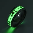 thumbnail image 1 of TopLLC Rings Europe and America Titanium Steel Luminous Ring Ring Fluorescent Ring Fluorescent Ring, 1 of 2