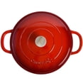 thumbnail image 3 of Crock-Pot Artisan 5 Qt Enameled Cast Iron Braiser Pan W/Lid, Scarlet Red, Round, 3 of 7