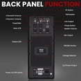 thumbnail image 2 of Pyle 3000 Watts Box Subwoofer Speaker - Active Powered 18” inch Woofer, Loud Bass, with DSP Digital Signal Processor for Home Theater System, Pro DJ Sound, Pole Mount Socket and Carrying Handles, 2 of 5