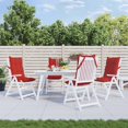 thumbnail image 1 of vidaXL Coussins de Chaise Dossier Haut 4 Pcs Tissu Oxford Rouge, 1 of 5