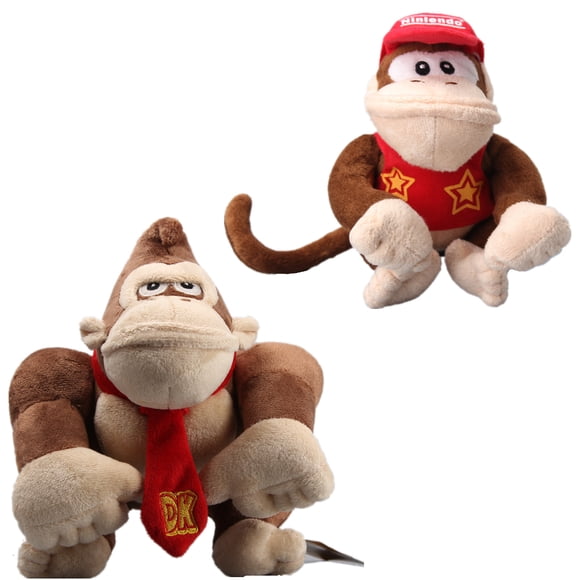 uiuoutoy Donkey Kong & Diddy Kong Plush Toys Set of 2 pcs