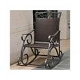 thumbnail image 2 of International Caravan Valencia Resin Patio Rocker in Chocolate, 2 of 2
