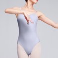 thumbnail image 2 of RKSTN Jumpsuits for Women Dance Practice Suspender Backless Solid Color Jumpsuit Gymnastics Slim Fit Round Neck Summer Exercise Rompers, 2 of 5
