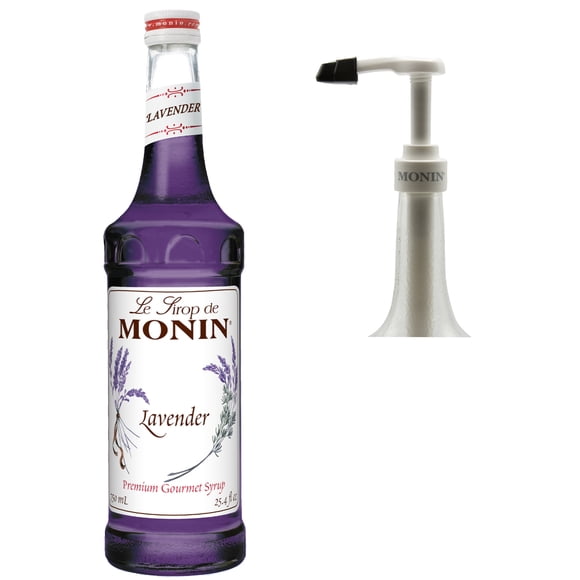 Monin Sirop Premium Sans Gluten et Végétalien avec Pompe 750 ml
