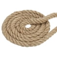 thumbnail image 1 of Unique Bargains 3/4 Inch 14.8 Feet Jute Rope Natural Manila Rope 4 Strand Twisted Thick Heavy Twine Rope, 1 of 5