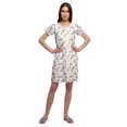 thumbnail image 2 of Moomaya Chemise de Nuit d'Allaitement à Patte de Boutonnage Imprimée pour Femmes, 2 of 5