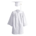 thumbnail image 1 of MeetoTime Girls Boys Long Sleeved Graduation Performance Suit Loose Solid Color Round-Neck Blouses Sets 3-9 Years, 1 of 2