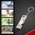 thumbnail image 4 of EGNMCR Sifflet de Survie Extérieur en Acier Inoxydable pour Camping et Randonnée à Double Tube à Haute Fréquence le Sifflet, 4 of 9